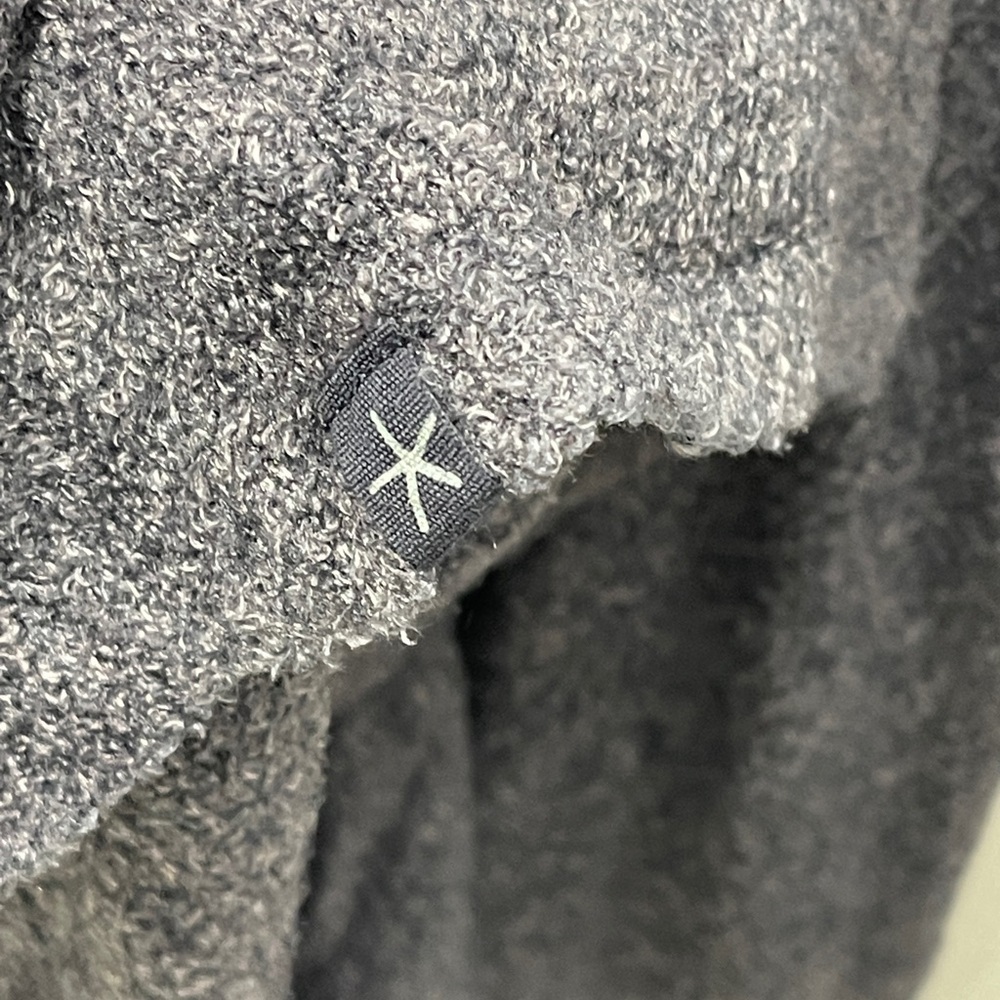 Barefoot Dreams CozyChic Ultra Lite Hi/Lo Cardigan Dark Gray Carbon L/XL 903 - Picture 6 of 8